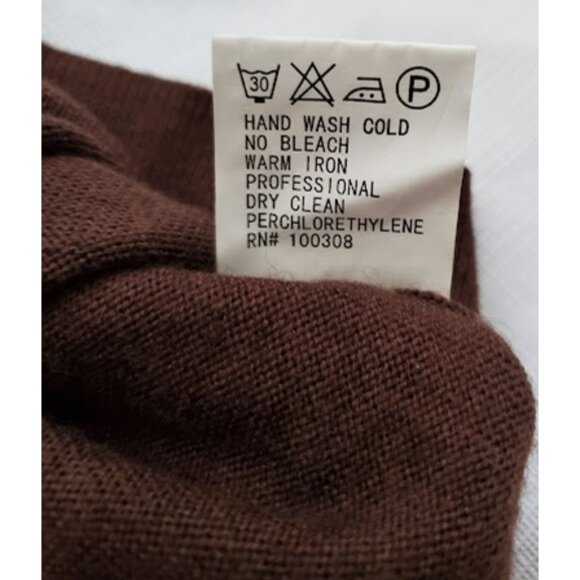 Peter Millar Brown Wool Silk Cashmere Mock-Neck Sweater Size M Old Money Layer - Picture 5 of 8